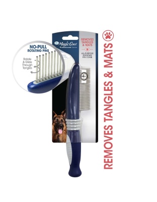 Four Paws Magic Coat Professional Series All-Purpose Rotating Pin Comb for Dogs Rotating Pin Comb 1ea/One Size