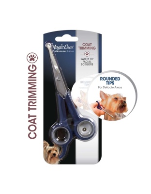 Four Paws Magic Coat Professional Series Safety Tip Facial Dog Trimming Scissors Saftey Tip Facial Scissors 1ea/One Size