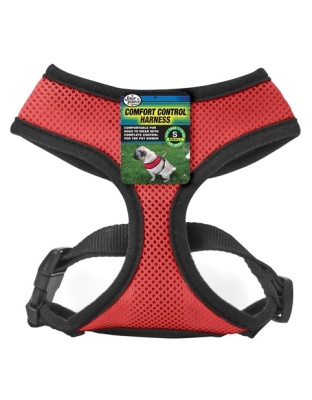 Four Paws Comfort Control Dog Harness Red 1ea/SMall