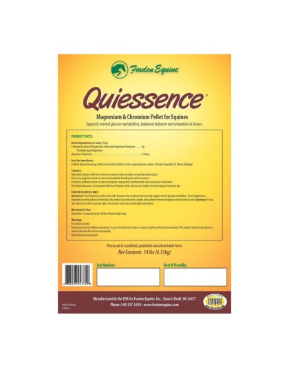 Quiessence Magnesium & Chromium Pellets 14lbs.
