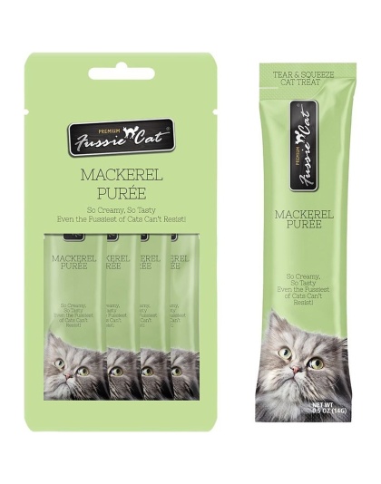 Fussie Cat Puree Mackerel 2oz/18count