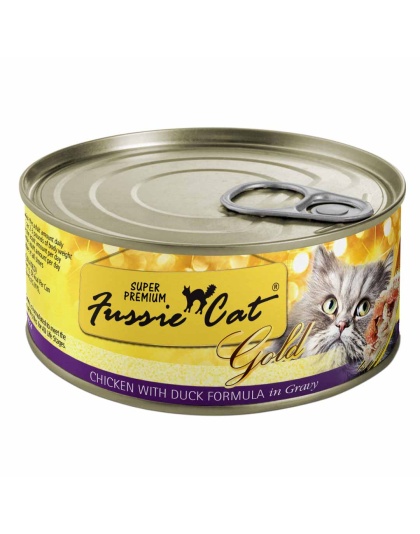 Fussie Cat Gold Chicken Duck Gravy 2.82oz. (Case of 24)