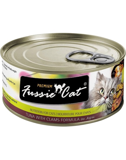 Fussie Cat Premium Tuna Clams  In Aspic 2.82oz. (Case of 24)