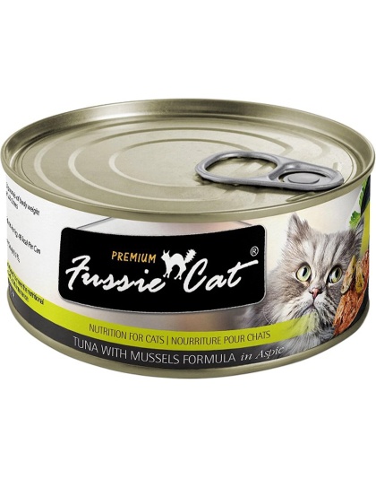 Fussie Cat Premium Tuna Mussels In Aspic 2.82oz. (Case of 24)