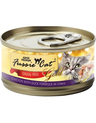 Fussie Cat Chicken With Duck In Gravy 5.5oz. (Case of 24)