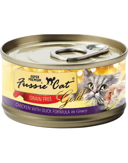 Fussie Cat Chicken With Duck In Gravy 5.5oz. (Case of 24)