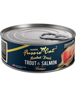 Fussie Cat Market Fresh Trout & Salmon Pate 5.5oz. (Case of 24)