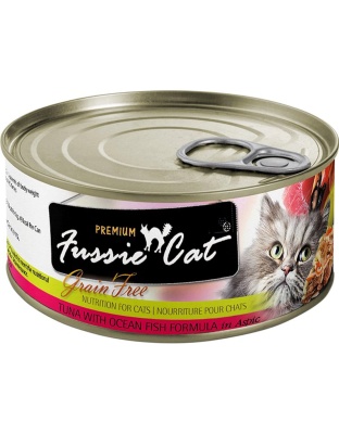 Fussie Cat Premium Tuna With Ocean Fish 5.5oz. (Case of 24)
