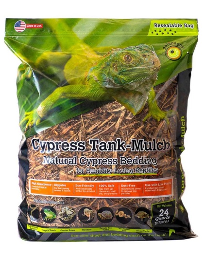 Galapagos Cypress Tank Mulch Natural Cypress Bedding Substrate 1ea/24 qt