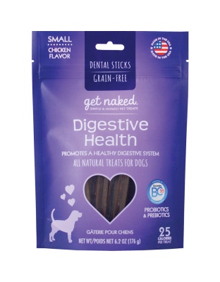 Get Naked Digestive Health Grain-Free Dental Stick Dog Treats Chicken 1ea/6.2 oz, SM