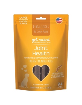 Get Naked Joint Health Grain-Free Dental Stick Dog Treats Chicken 1ea/6.6 oz, LG