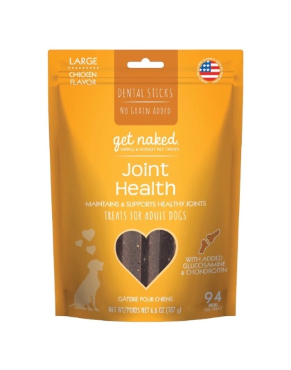 Get Naked Joint Health Grain-Free Dental Stick Dog Treats Chicken 1ea/6.6 oz, LG