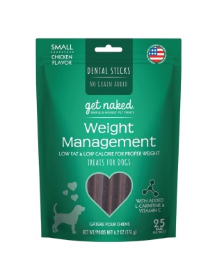 Get Naked Weight Management Grain-Free Dental Stick Dog Treats Chicken 1ea/6.2 oz, SM