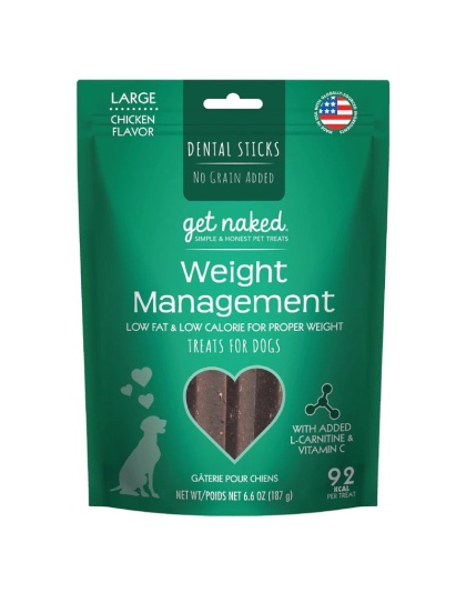 Get Naked Weight Management Grain-Free Dental Stick Dog Treats Chicken 1ea/6.6 oz, LG