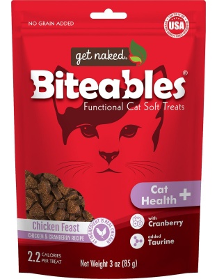Get Naked Biteables Cat Health PLUS Functional Cat Soft Treats 3oz.