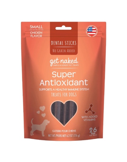 Get Naked Super Antioxidant Grain-Free Dental Stick Dog Treats Chicken 1ea/6.2 oz, SM