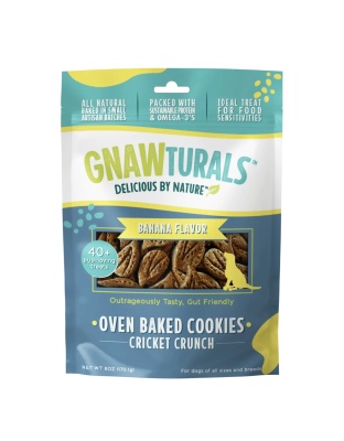 Gnawturals Oven Baked Cookies Cricket Crunch Peanut Butter 6oz. 40 Count