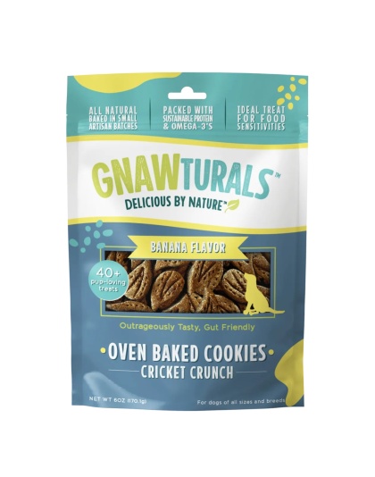 Gnawturals Oven Baked Cookies Cricket Crunch Peanut Butter 6oz. 40 Count