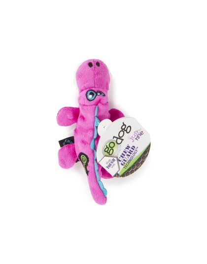 Godog Just For Me Gator Dog Toy Pink Mini