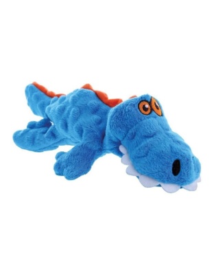 Godog Just For Me Gator Dog Toy Blue Mini