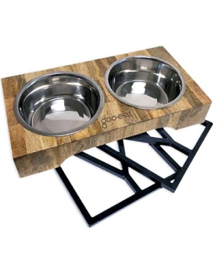 Goo-Eez 3-in-1 Adjustable Mango Wood Double Diner Metal One Size