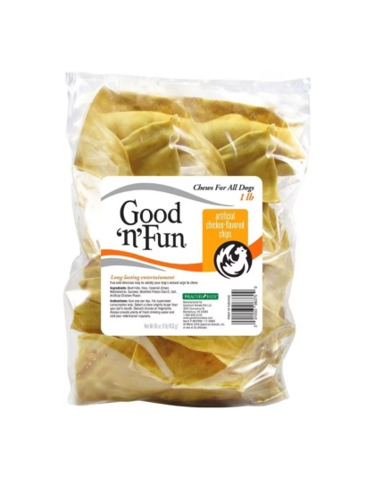 Good 'N' Fun Beefhide Chips Chicken 1Lbs.
