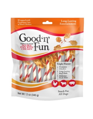 Good 'N' Fun Double Pops Triple Flavor Chicken/Beef/Pork 12oz.