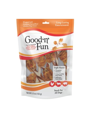 Good 'N' Fun Triple Flavor Double Pops Pork/Beef/Chicken 5.5oz.