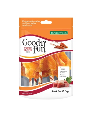 Good 'N' Fun Triple Flavor Wings Chicken/Pork/Beef 4oz.
