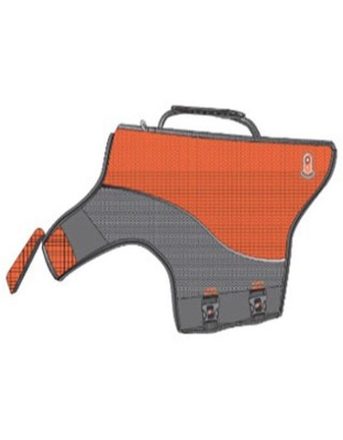 Goo-Eez Dog Life Vest Orange/Grey Small