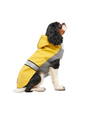 Goo-Eez Reflective Hooded Raincoat Yellow/Gray Small