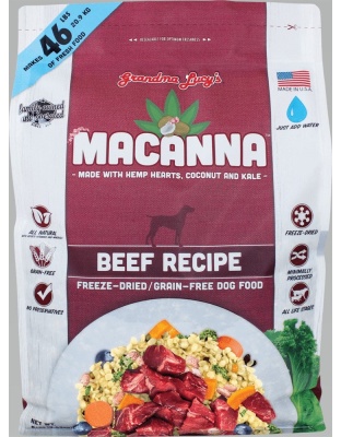 Grandma Lucys Dog Freeze Dried Mac Grain Free Beef 8 Lbs.