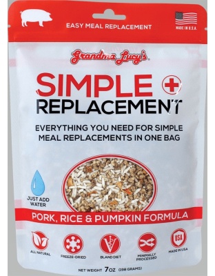 Grandma Lucys Dog Freeze Dried Simple Replacement Pork 7 oz.