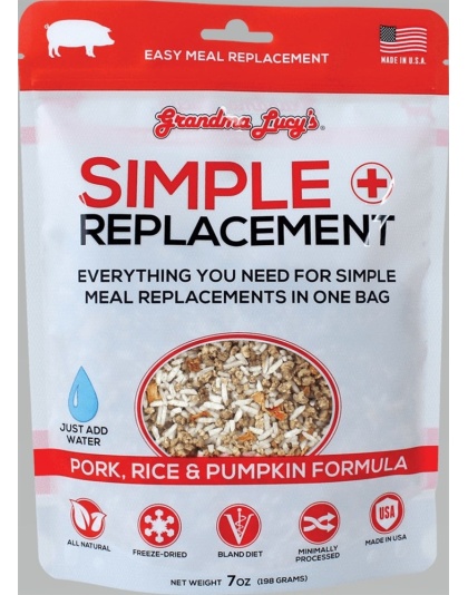Grandma Lucys Dog Freeze Dried Simple Replacement Pork 7 oz.