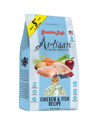 Grandma Lucys Cat Freeze-Dried Artisan Grain Free Chicken and Fish 1Lb