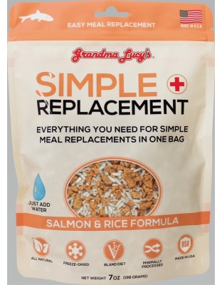 Grandma Lucys Dog Freeze Dried Simple Replacement Salmon 7 oz.