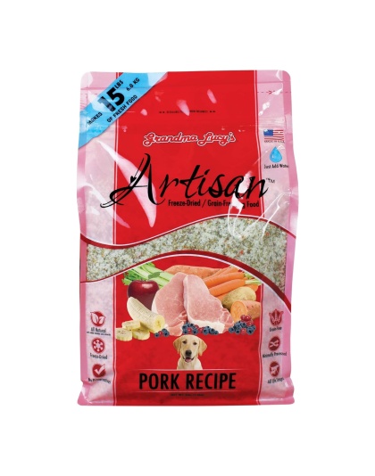 Grandma Lucys Dog Artisian Grain Free Pork 3 Lbs.