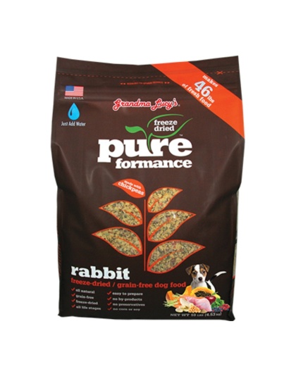 Grandma Lucys Dog Pure Grain Free Rabbit Chickpea 10 Lbs.