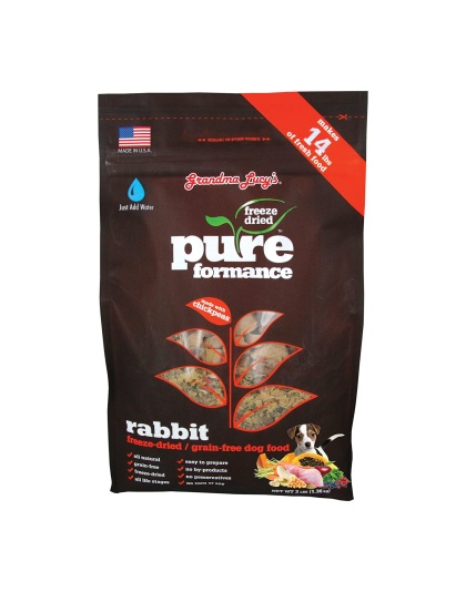 Grandma Lucys Dog Pure Grain Free Rabbit Chickpea 3 Lbs.