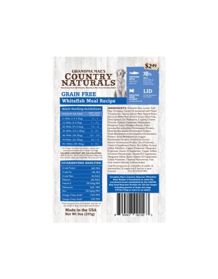 Grandma Mae's Country Naturals Grain Free Dry Dog Food Fish 18ea/14 oz
