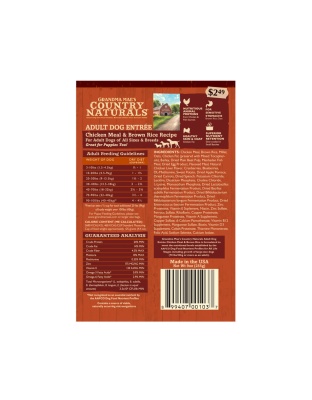 Grandma Mae's Country Naturals Premium All Natural Adult Dry Dog Food Chicken & Rice 18ea/1 lb