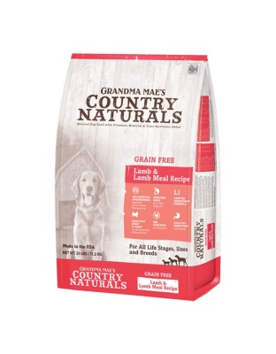 Grandma Mae's Country Naturals Grain Free Dry Dog Food Lamb & Lamb Meal 1ea/23 lb