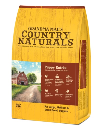 Grandma Mae's Country Naturals Premium All Natural Puppy Dry Dog Food Chicken 1ea/4 lb
