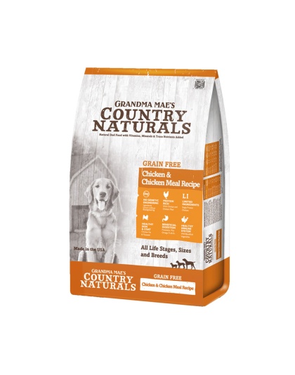 Grandma Mae's Country Naturals Grain Free Dry Dog Food Chicken & Chicken Meal 1ea/23 lb