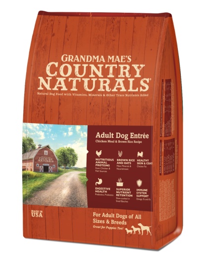 Grandma Mae's Country Naturals Premium All Natural Adult Dry Dog Food Chicken & Rice 1ea/4 lb