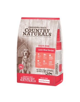Grandma Mae's Country Naturals Grain Free L.I.D. Dry Dog Food Lamb, 1ea/12 lb