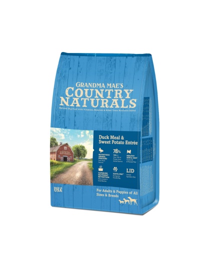Grandma Mae's Country Naturals Dry Dog Food Duck Meal & Sweet Potato 1ea/25 lb