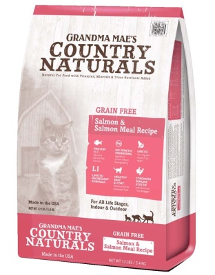 Grandma Mae's Country Naturals Grain Free Dry Cat Food Salmon 1ea/6 lb