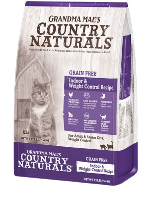 Grandma Mae's Country Naturals Grain Free Indoor & Weight Control Dry Cat Food Chicken 1ea/4 lb