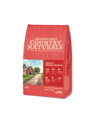 Grandma Mae's Country Naturals Dry Dog Food Salmon & Whitefish Meal 1ea/14 lb